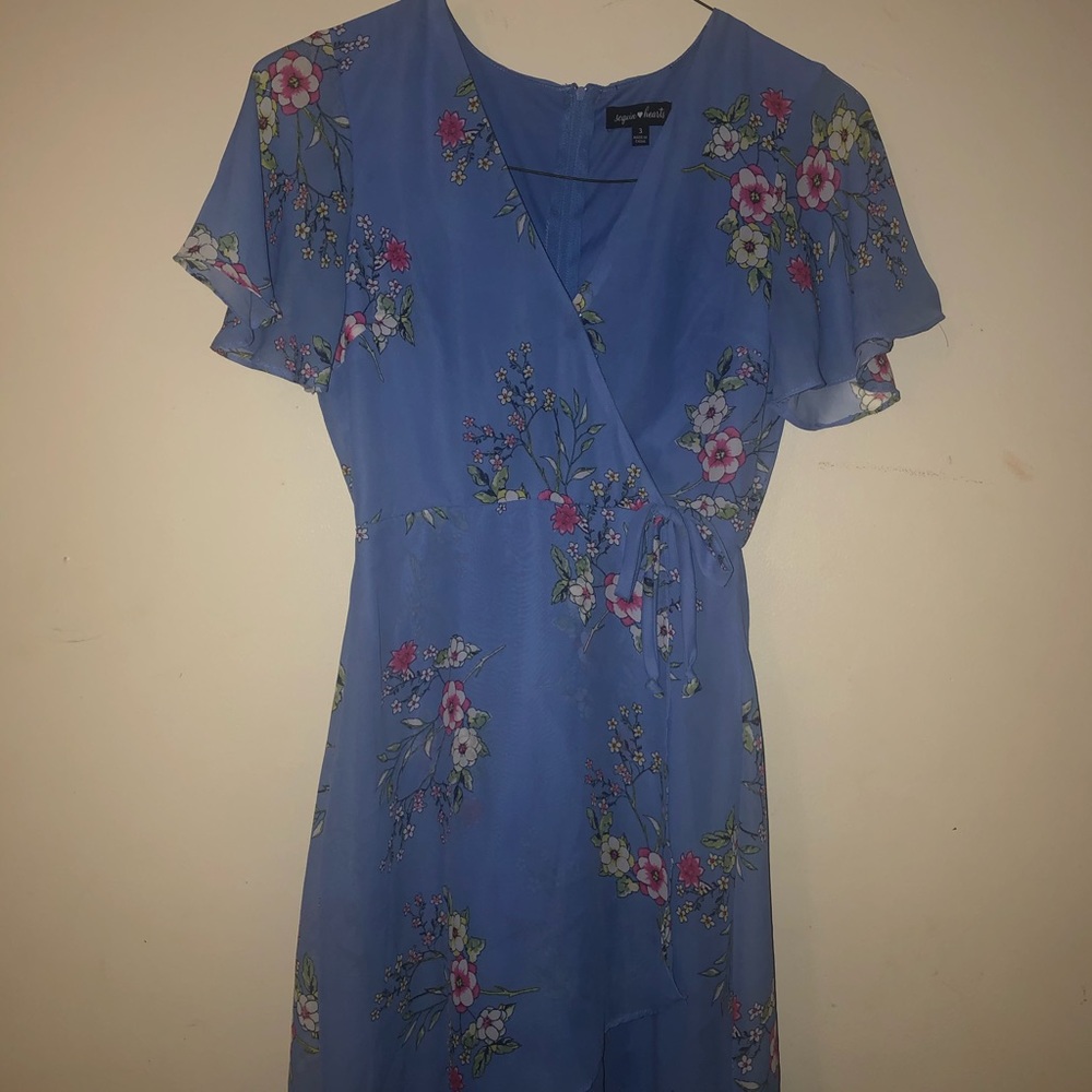 Blue floral dress